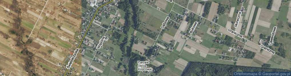 Zdjęcie satelitarne Brzozowa ul.